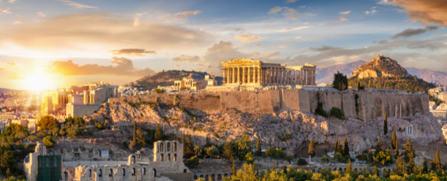 Image of the Acropolis in Athens, Greece 