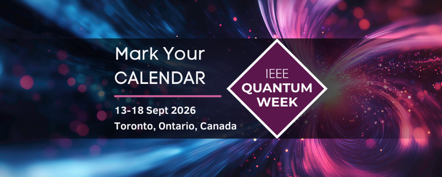 Image of IEEE Quantum Week Logo with Space Background