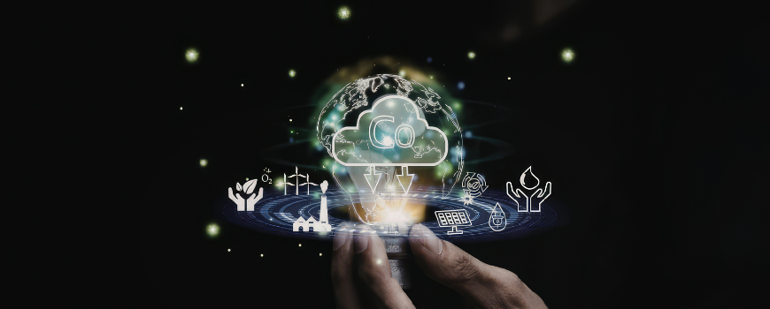 Image of globe with Co2 icon