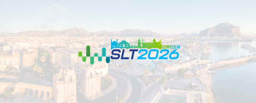 Image of SLT 2026 logo in front of Palermo backdrop
