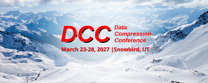 Image of DCC logo in front of ski slopes backdrop