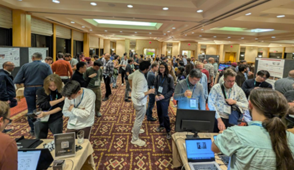 Photo of a demo session / after-dinner cocktail party