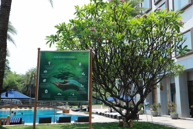 Photo of sustainability initiatives at ICASSP 2025