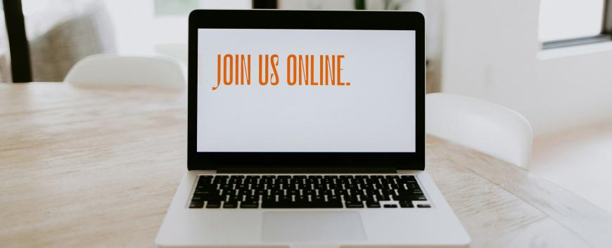 Join Us Online - Webinar image