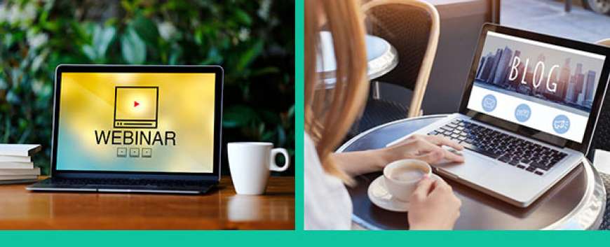 Webinars and blog posts