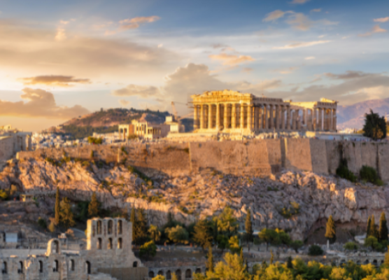 Image of the Acropolis in Athens, Greece
