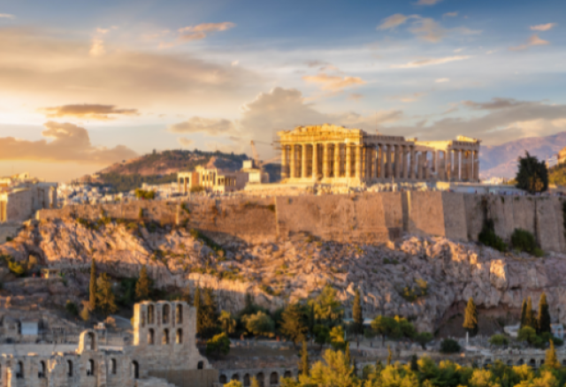 Image of the Acropolis in Athens, Greece 