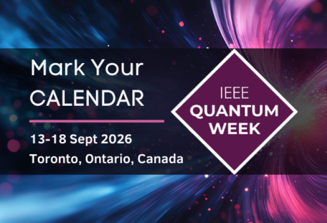 Image of IEEE Quantum Week Logo with Space Background