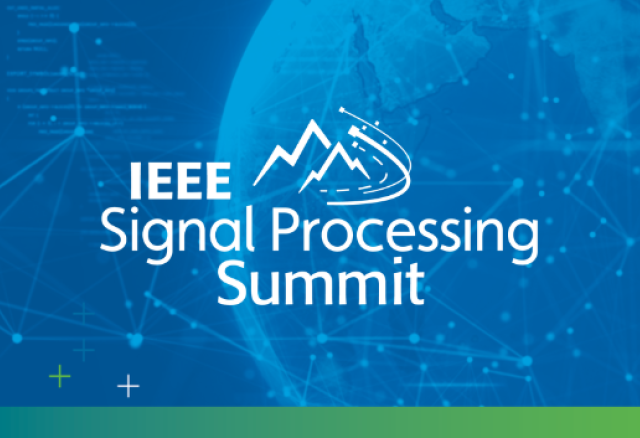 IEEE SP Summit Logo in front of globe imagery. 