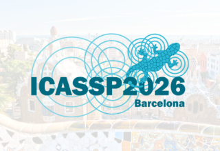 Image of ICASSP 2026 logo in front of Barcelona cityscape